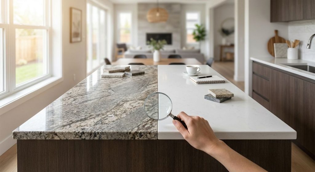 How to choose between granite and quartz for a kitchen remodel