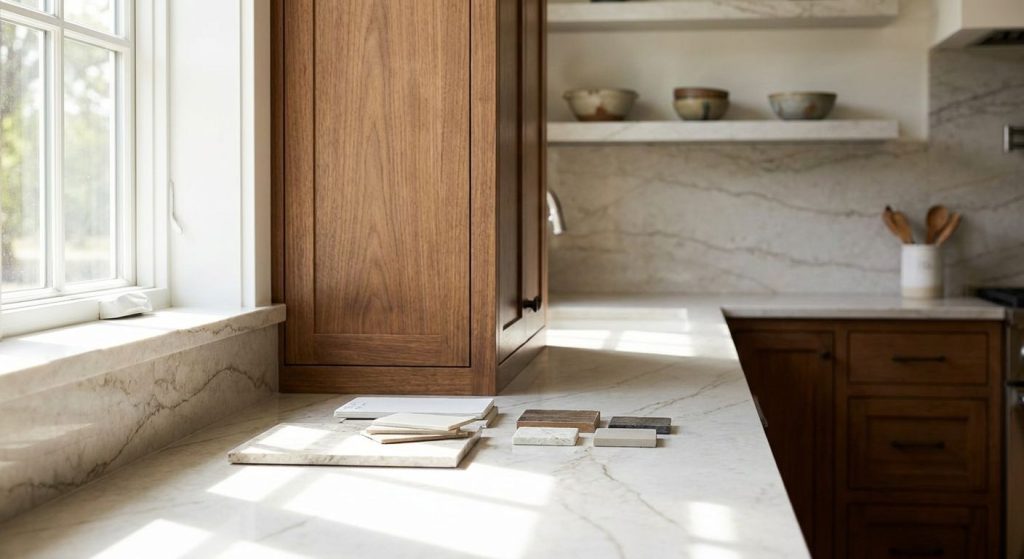 How to match countertops with cabinets