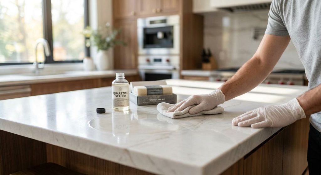 How to seal quartzite countertops