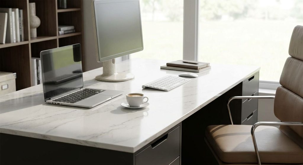 Quartz countertops for home offices