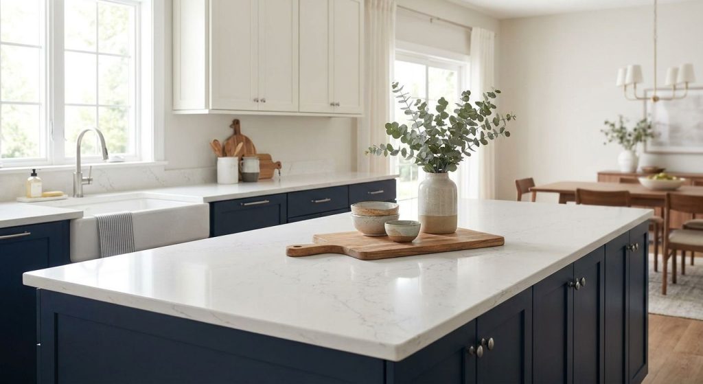 Best countertop colors for two-tone kitchen cabinets