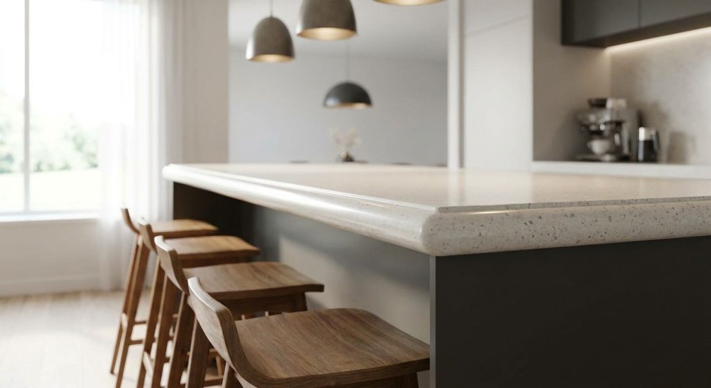 Best countertop edge profile for bar seating