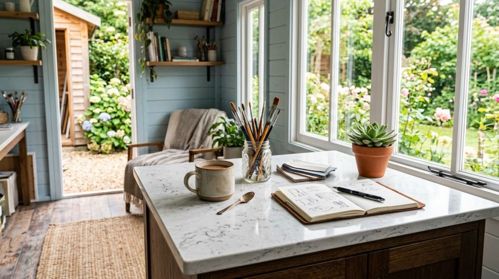 Best countertops for she sheds and backyard studios