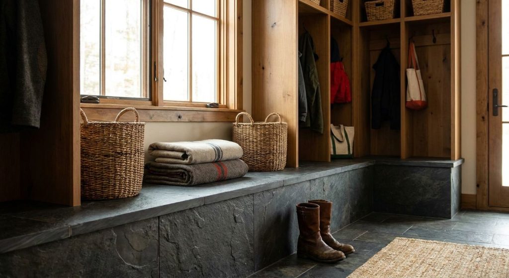 Best natural stone for mudroom benches