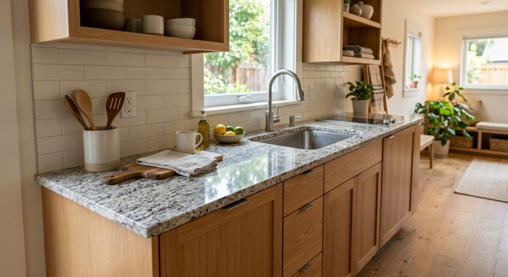 Granite countertops for ADU kitchenettes