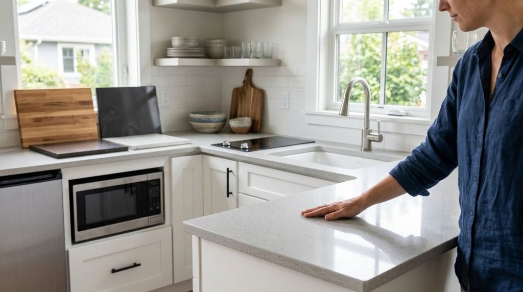 How to choose countertops for an ADU kitchenette