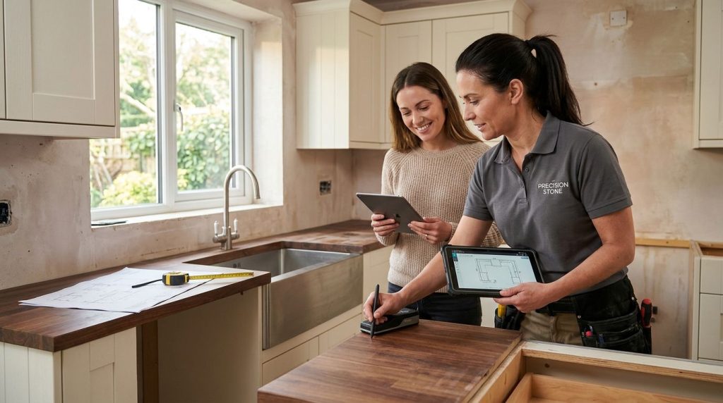 How to plan a countertop template appointment