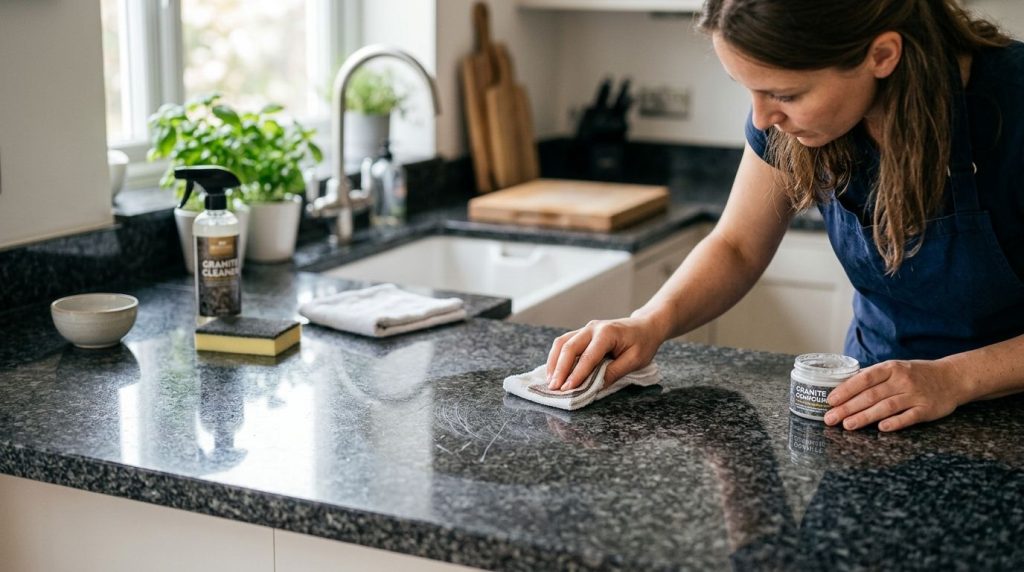 How to remove scratches from granite countertops
